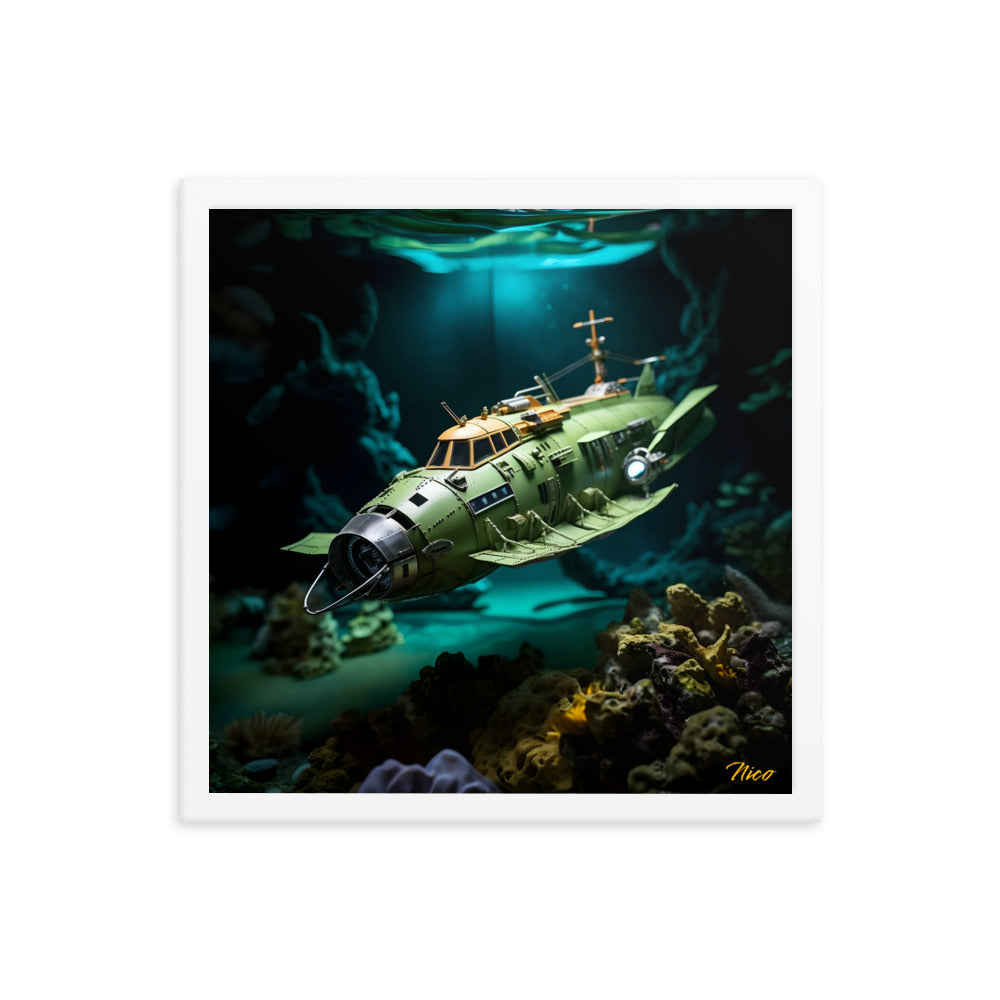 20,000 Leagues Under The Sea Series Print #10 - Framed Paper Print