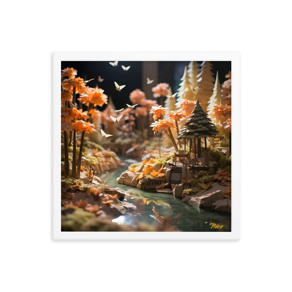 Relaxing By The Brook Series Print #3 - Framed Paper Print