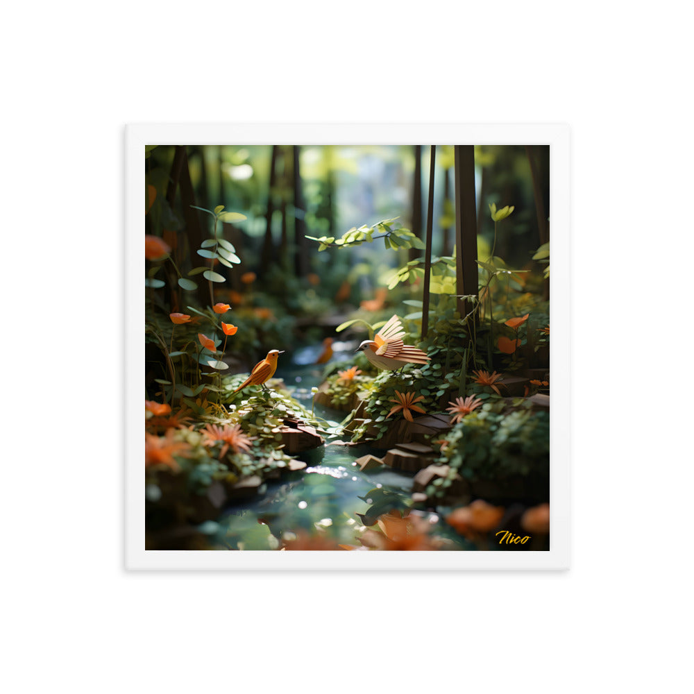 Relaxing By The Brook Series Print #6 - Framed Paper Print