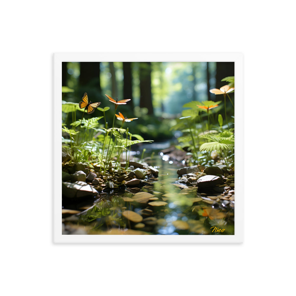 Relaxing By The Brook Series Print #9 - Framed Paper Print