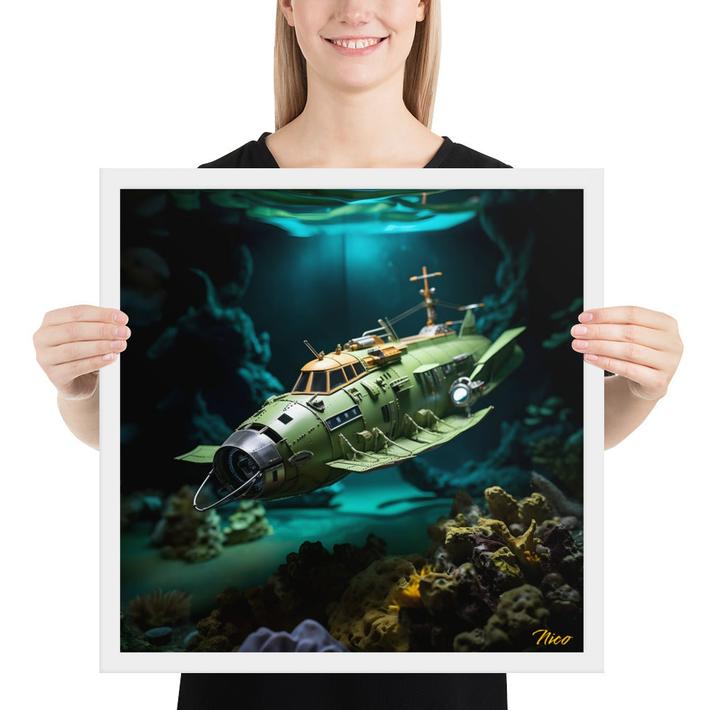 20,000 Leagues Under The Sea Series Print #10 - Framed Paper Print