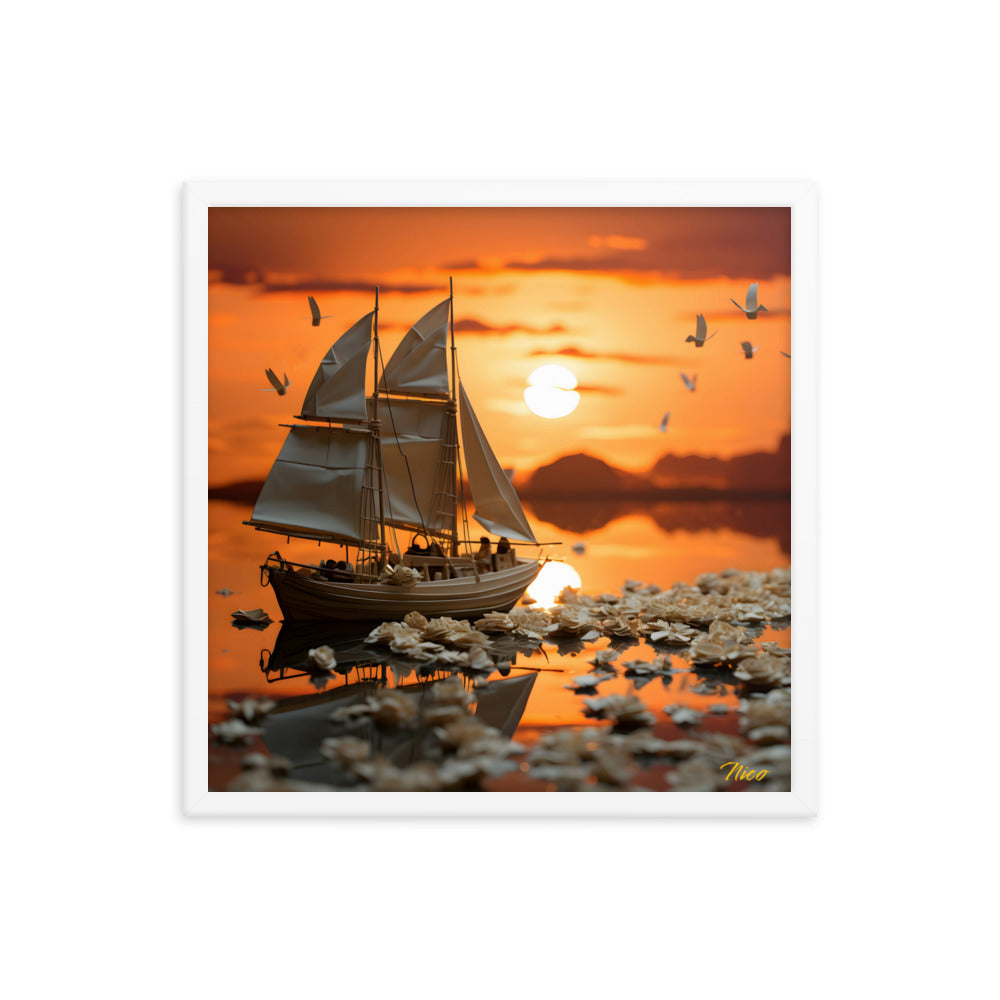 Into The Sunset Series Print #9 - Framed Paper Print