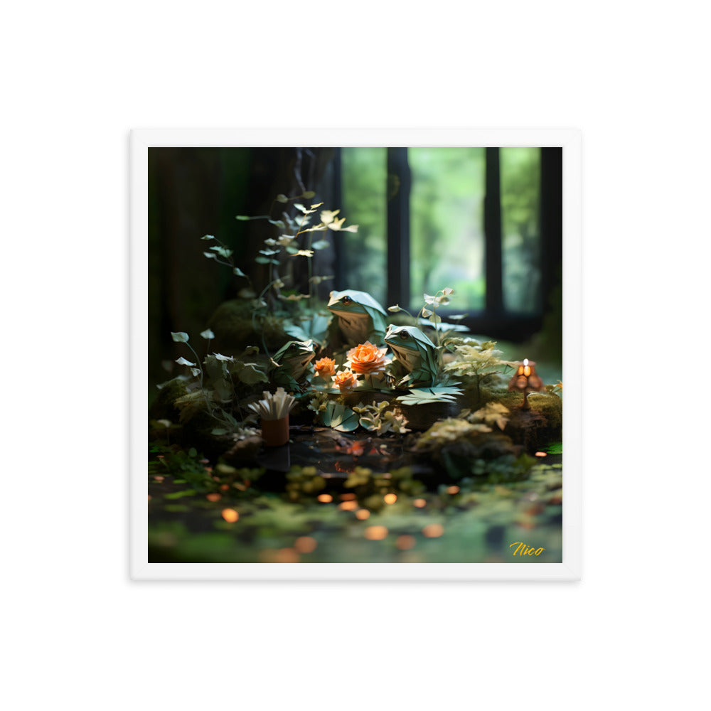 Relaxing By The Brook Series Print #1 - Framed Paper Print