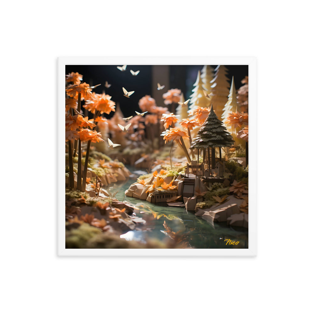 Relaxing By The Brook Series Print #3 - Framed Paper Print