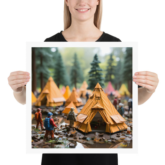 Camping In The Rain Series Print #1 - Paper Print