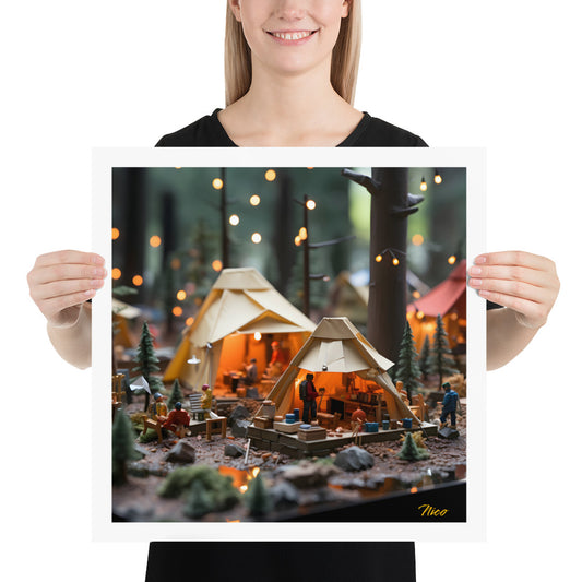 Camping In The Rain Series Print #4 - Paper Print