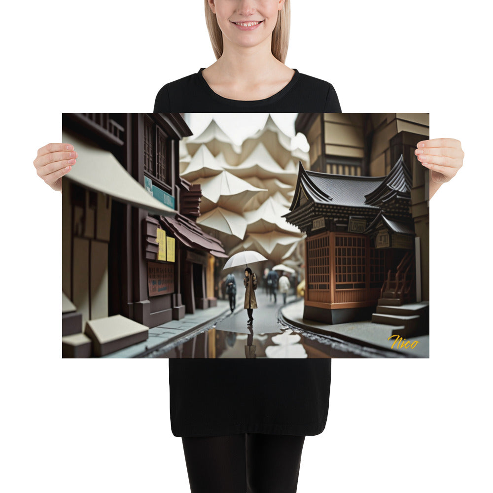 Oriental Rain Series Print #6 - Paper Poster