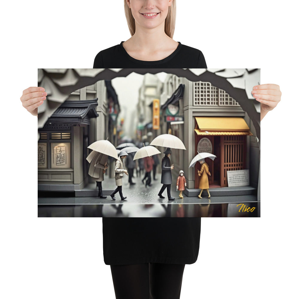 Oriental Rain Series Print #1 - Paper Poster