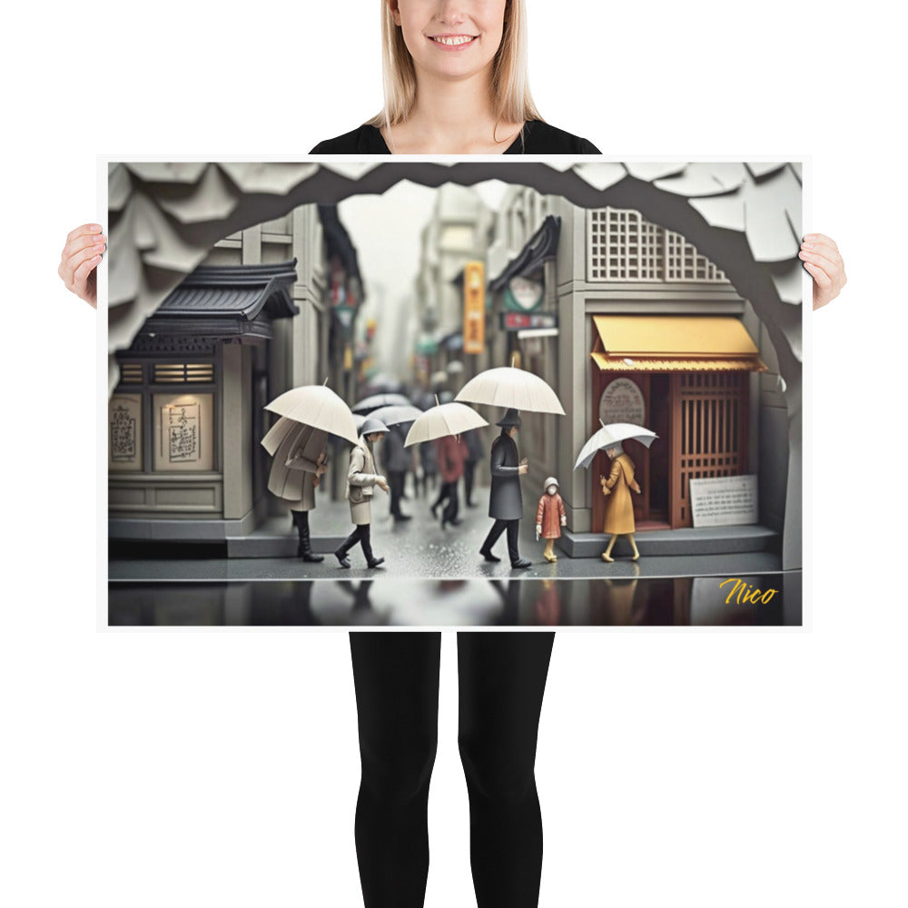 Oriental Rain Series Print #1 - Paper Poster