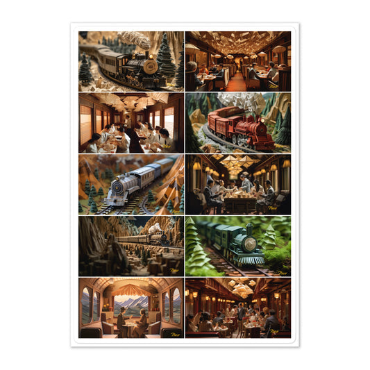 Orient Express - All 10 Prints In Series - Sticker sheet