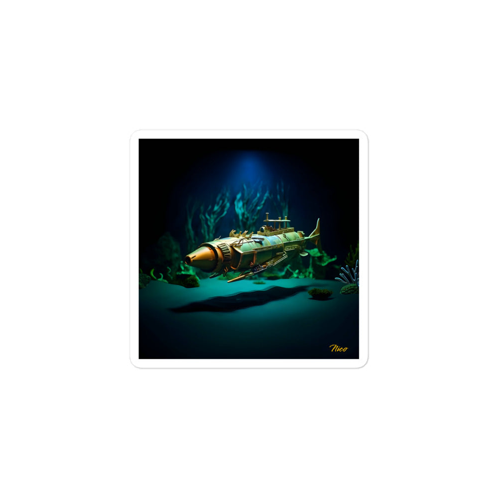 20 000 lieues sous les mers Series Print #6 - Autocollant sans bulles