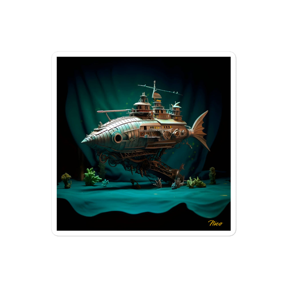 20,000 Leagues Under The Sea Series Print #2 - Bubble-free sticker