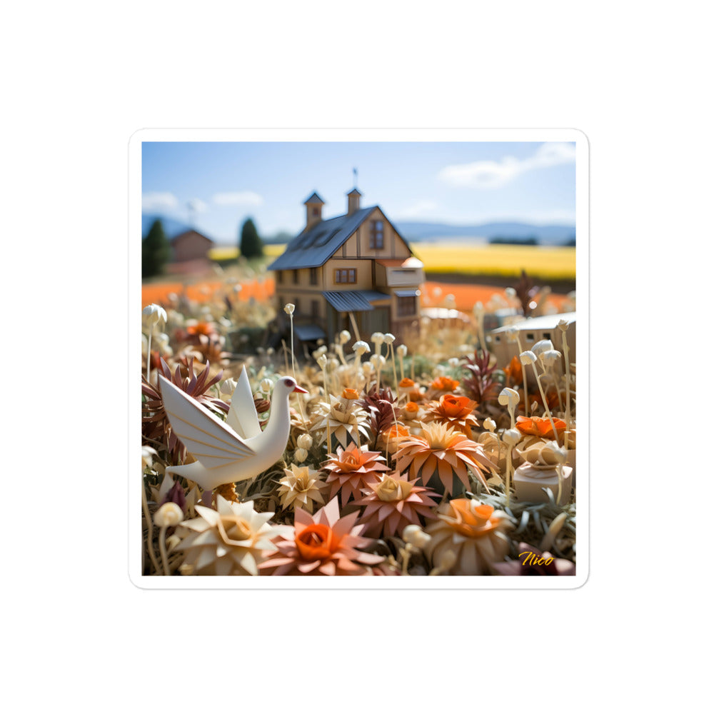 Meadow By The Farm Series Print #9 - Bubble-free sticker