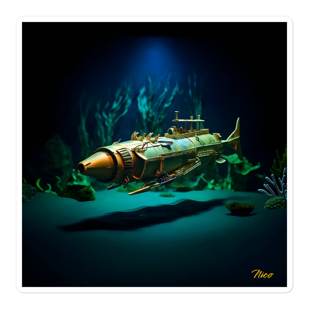 20 000 lieues sous les mers Series Print #6 - Autocollant sans bulles