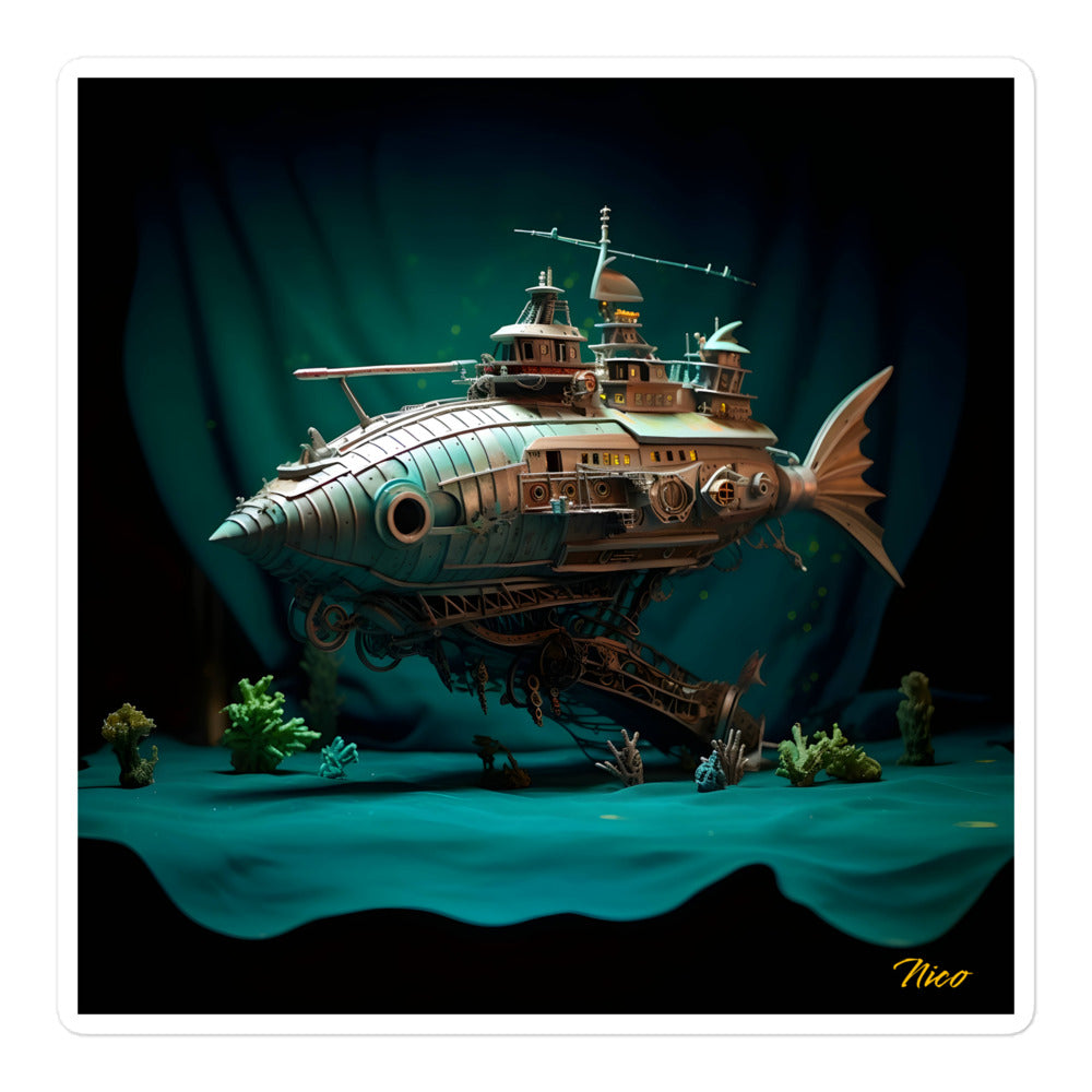 20,000 Leagues Under The Sea Series Print #2 - Bubble-free sticker