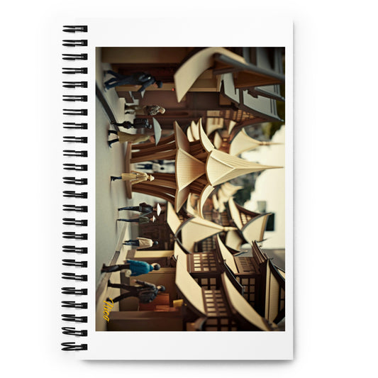 Eastern Metropolis Series Print #4 - Spiral notebook