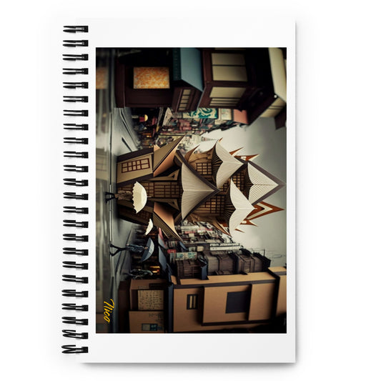 Oriental Rain Series Print #10 - Spiral notebook