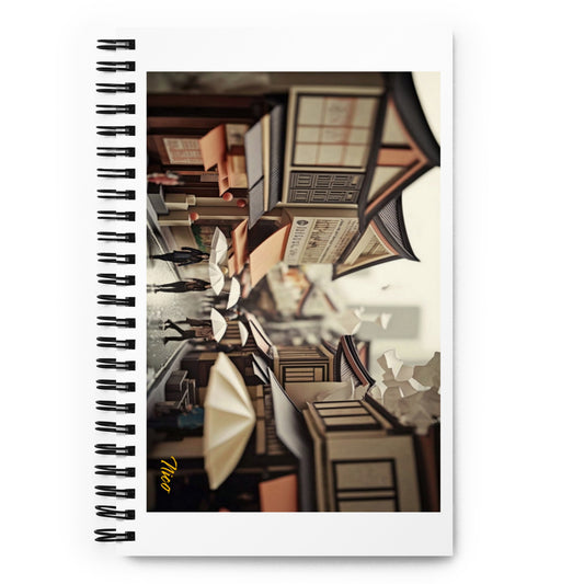 Oriental Rain Series Print #7 - Spiral notebook