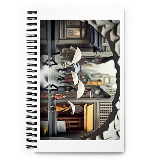 Oriental Rain Series Print #1 - Spiral notebook