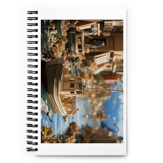 On The Docks By The Bay Print #3 - Spiral notebook