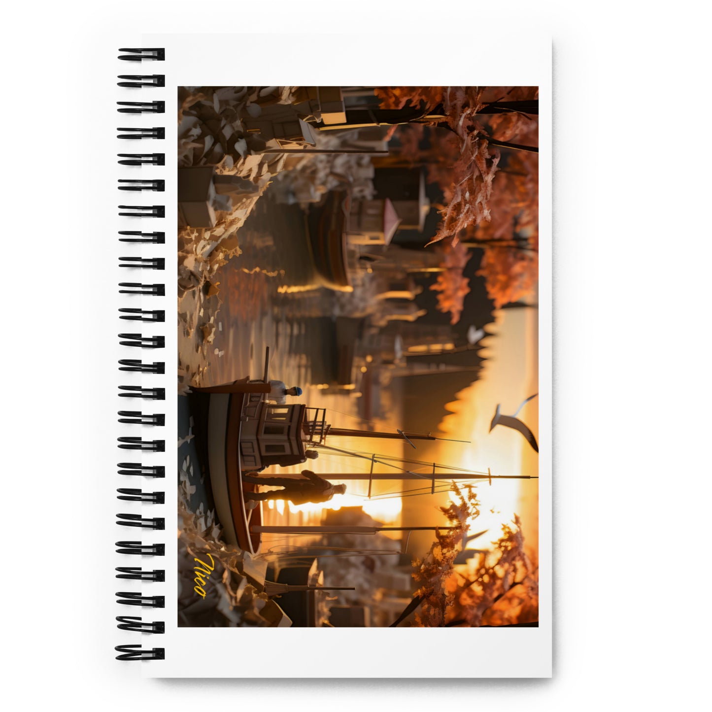 On The Docks By The Bay Print #2 - Spiral notebook