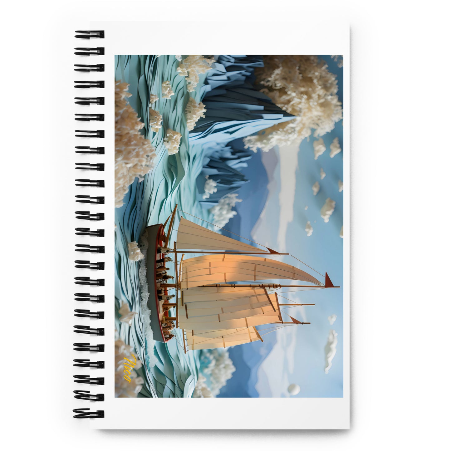 Into The Sunset Series Print #2 - Spiral notebook