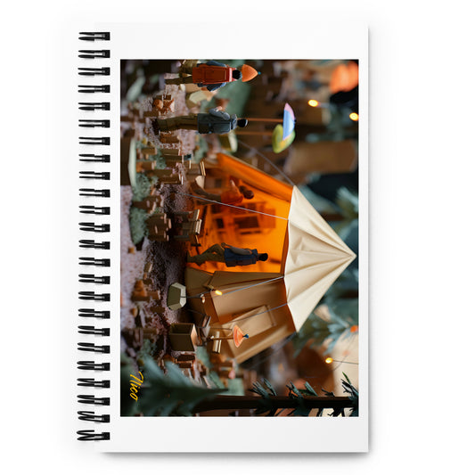 Camping In The Rain Series Print #3 - Spiral notebook