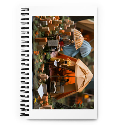 Camping In The Rain Series Print #2 - Spiral notebook