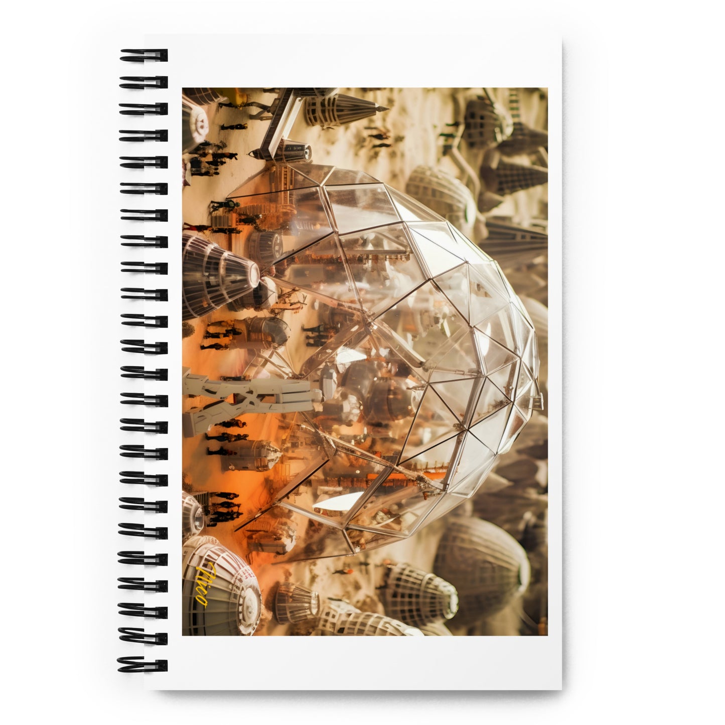 Elons' Dream Series Print #9 - Spiral notebook