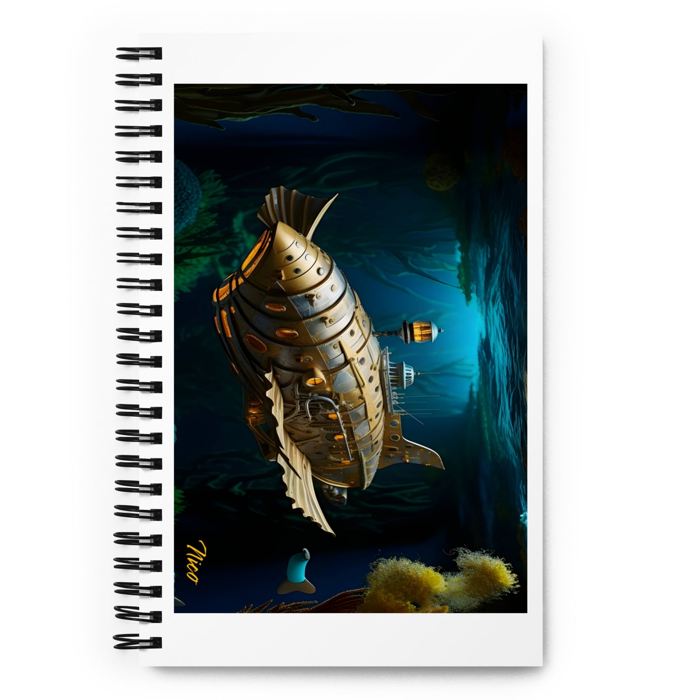 20,000 Leagues Under The Sea Series Print #9 - Spiral notebook