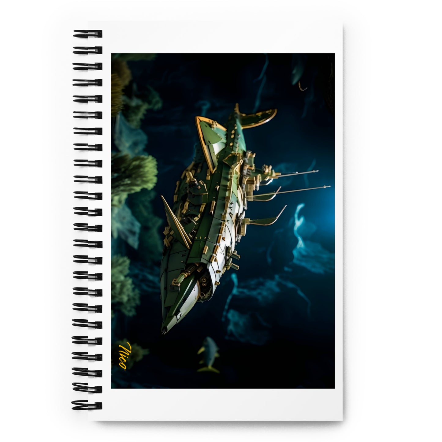 20,000 Leagues Under The Sea Series Print #1 - Spiral notebook