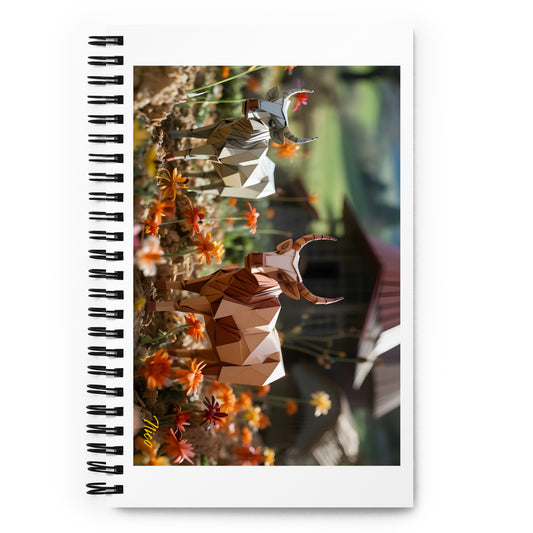 Meadow By The Farm Series Print #8 - Spiral notebook