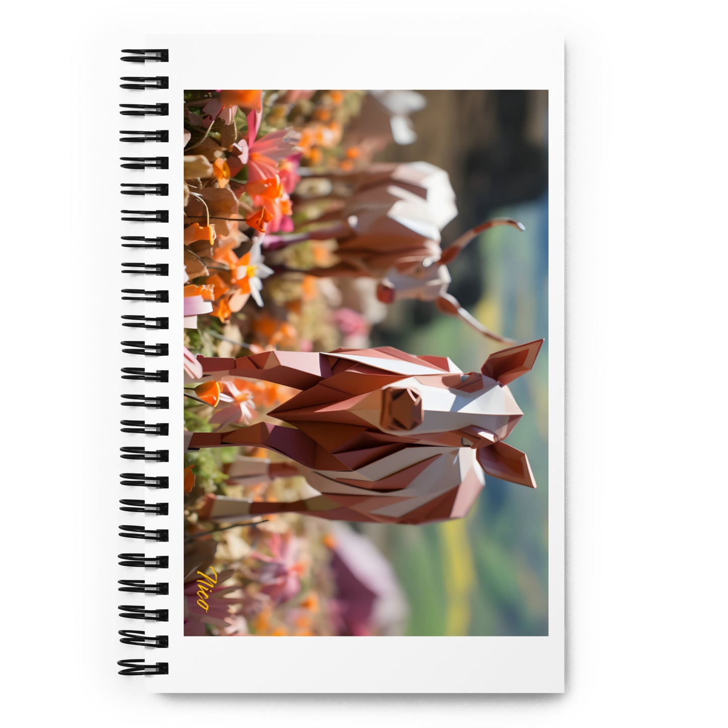 Meadow By The Farm Series Print #1 - Spiral notebook