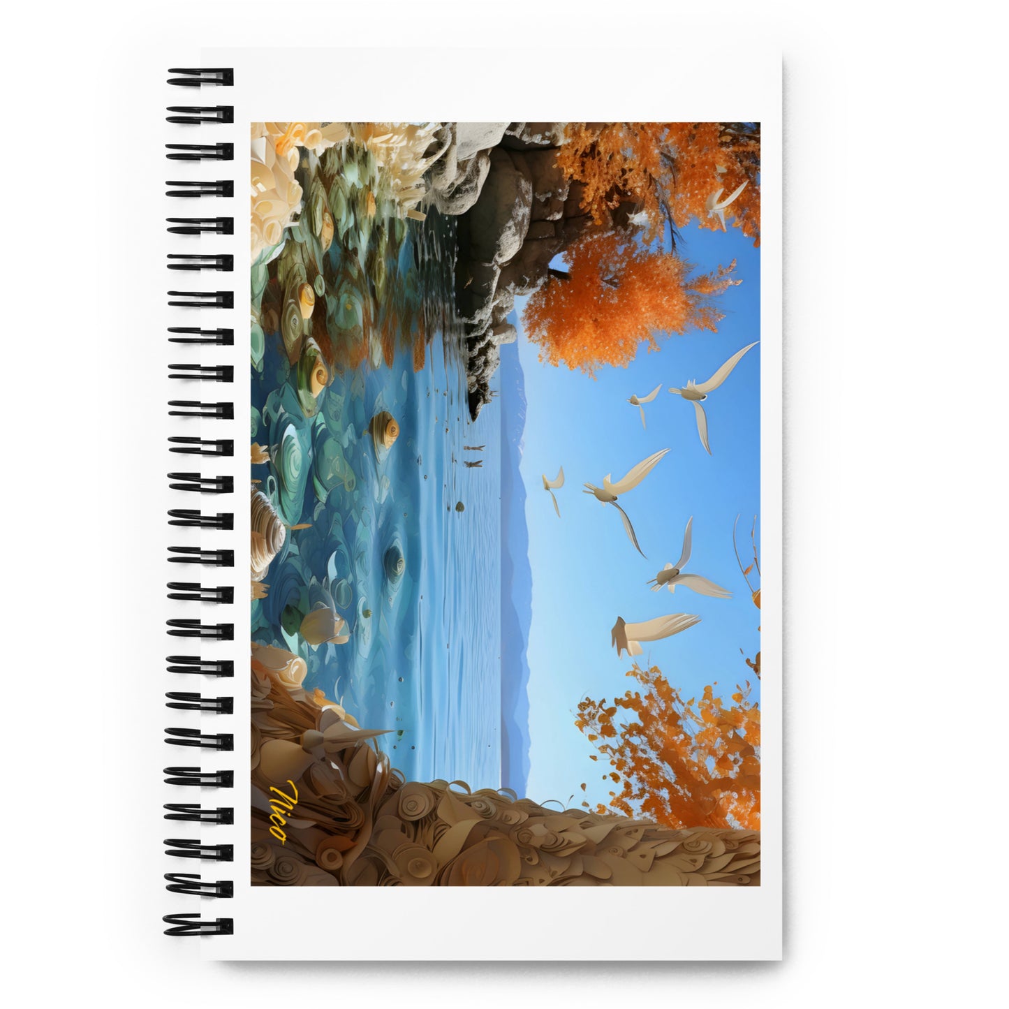 Mountain Lake Series Print #9 - Spiral notebook