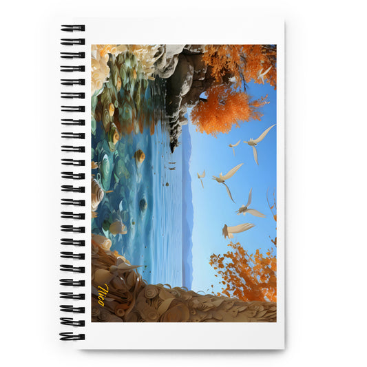 Atop The Mountain Lakeshore Series Print #9 - Spiral notebook