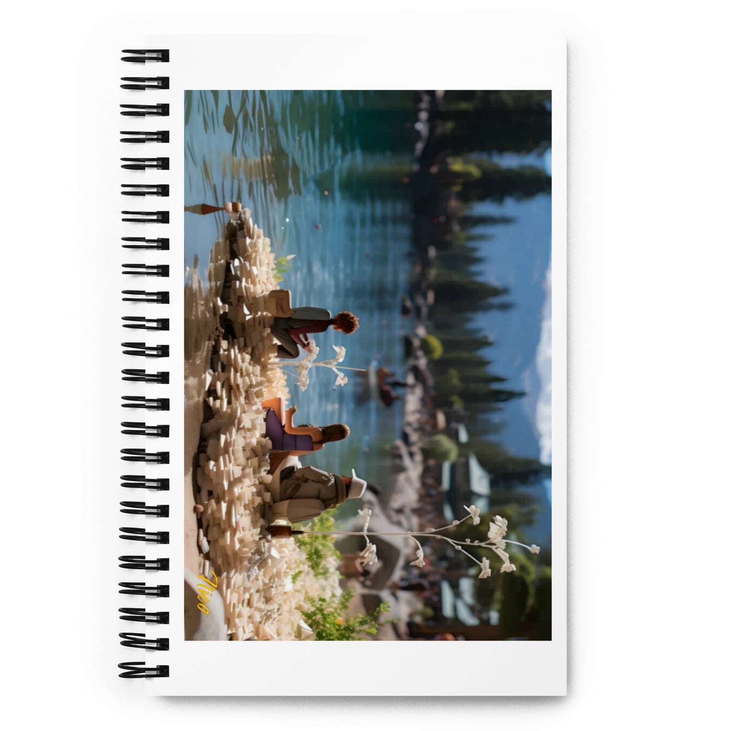 Mountain Lake Series Print #7 - Spiral notebook