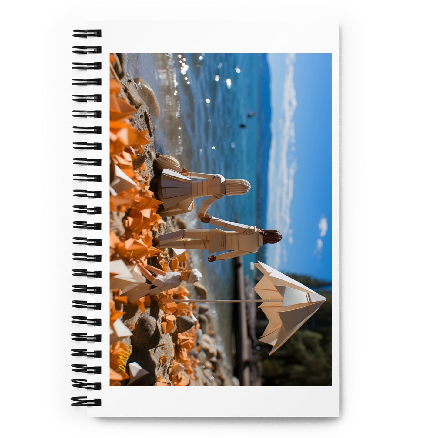 Mountain Lake Series Print #5 - Spiral notebook