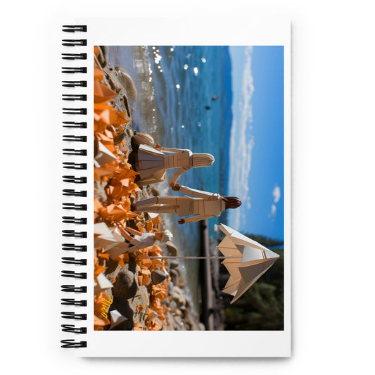 Atop The Mountain Lakeshore Series Print #5 - Spiral notebook