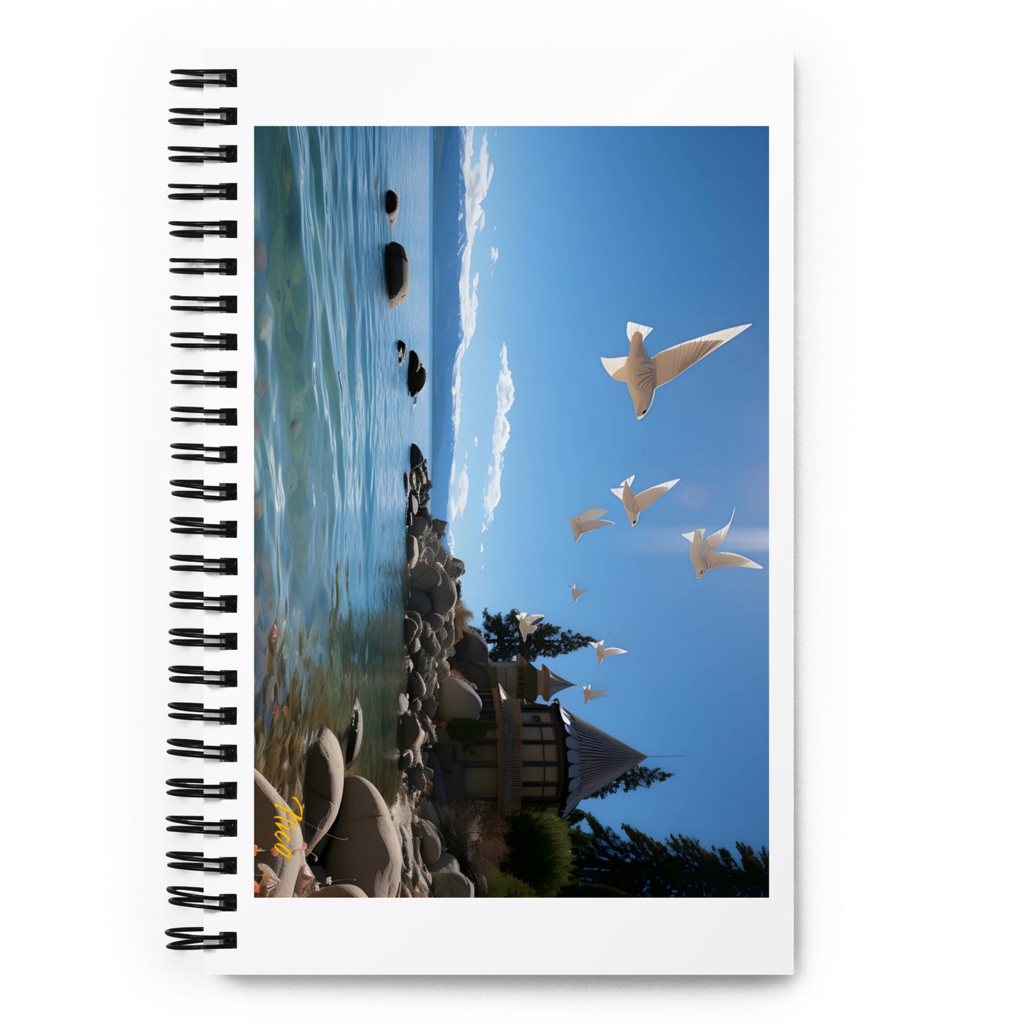 Mountain Lake Series Print #3 - Spiral notebook