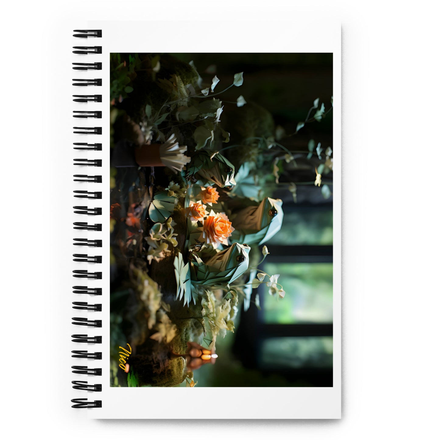 Relaxing By The Brook Series Print #1 - Spiral notebook