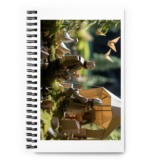 Relaxing By The Brook Series Print #5 - Spiral notebook