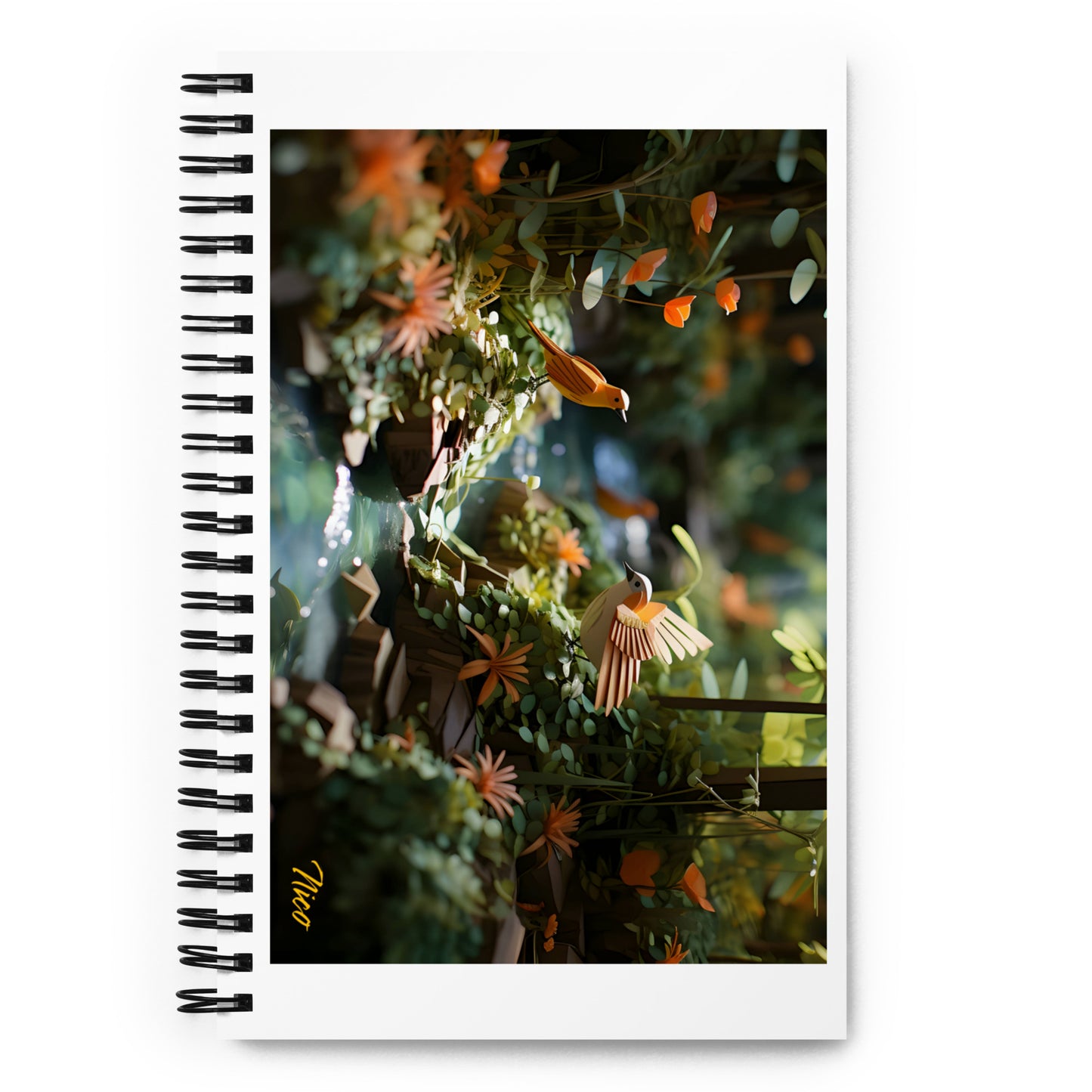 Relaxing By The Brook Series Print #6 - Spiral notebook