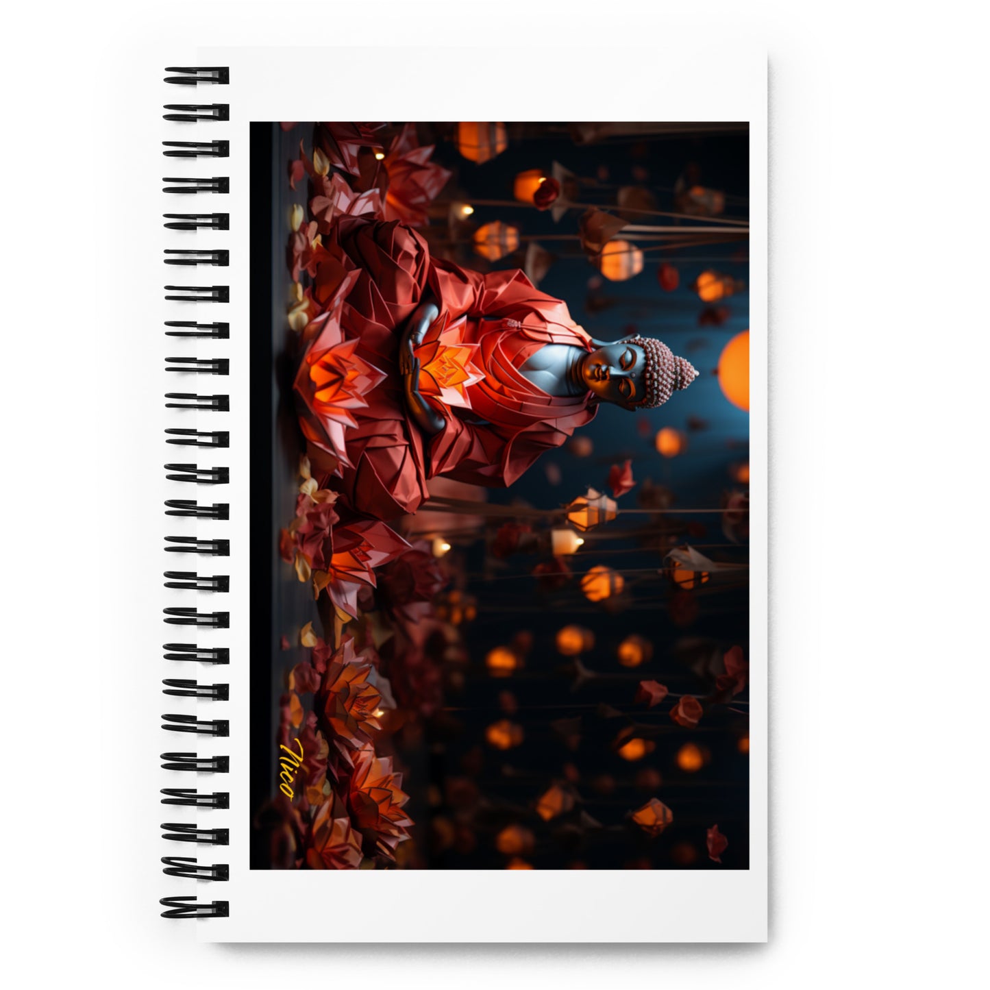 Ascending Buddha Series Print #2 - Spiral notebook