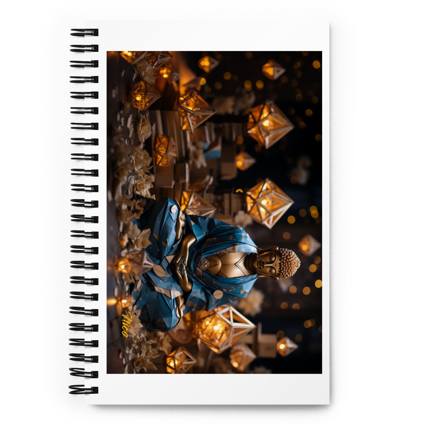 Ascending Buddha Series Print #3 - Spiral notebook