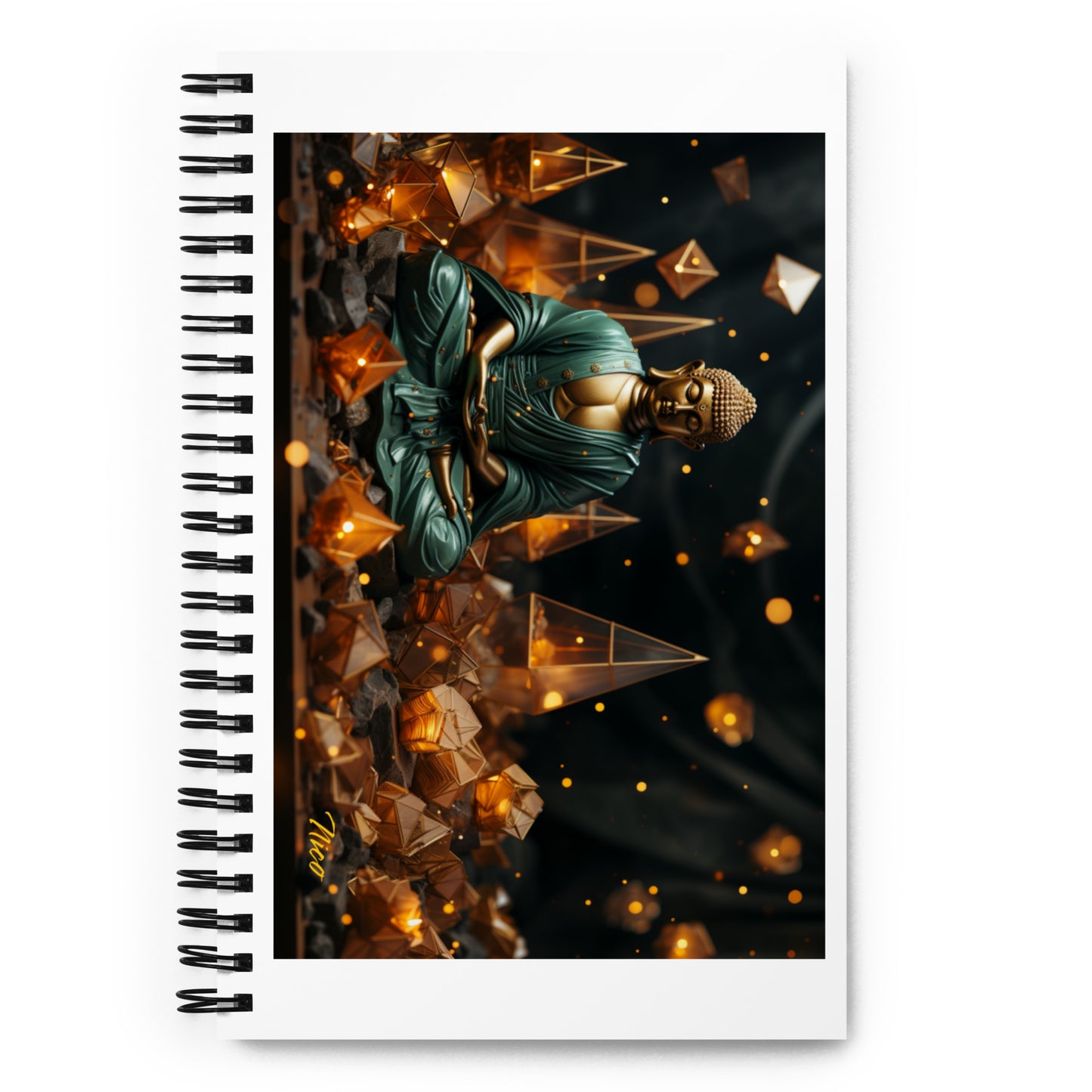 Ascending Buddha Series Print #4 - Spiral notebook