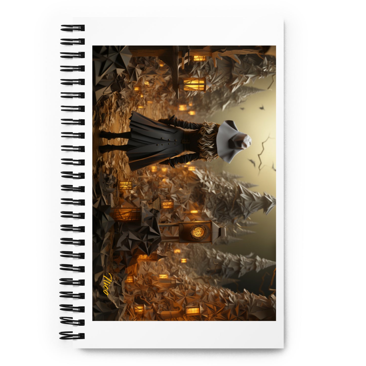 Halloween 2024 Series Print #3 - Spiral Notebook