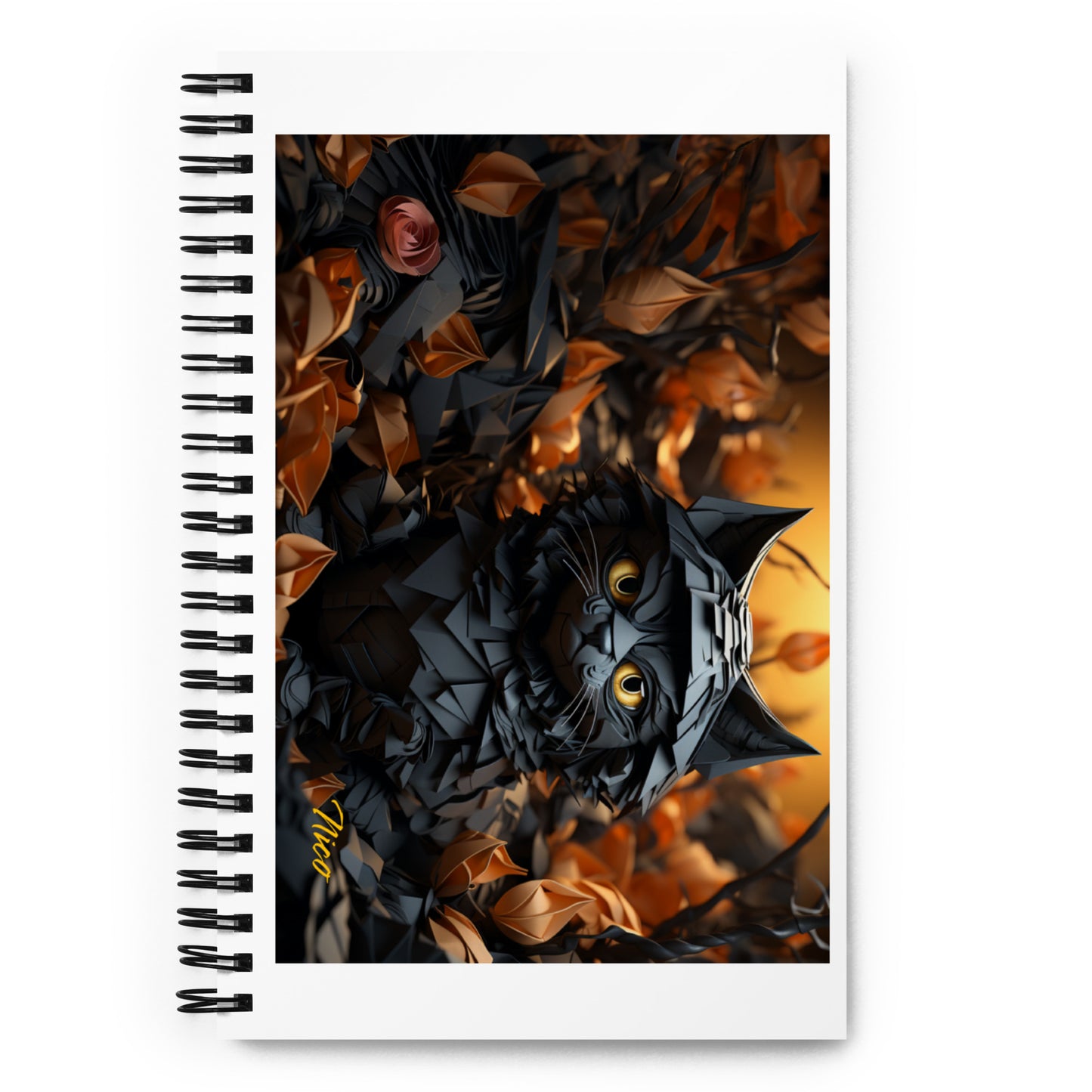 Halloween 2024 "The Kitty Of Evil!" Series Print #2 - Spiral notebook