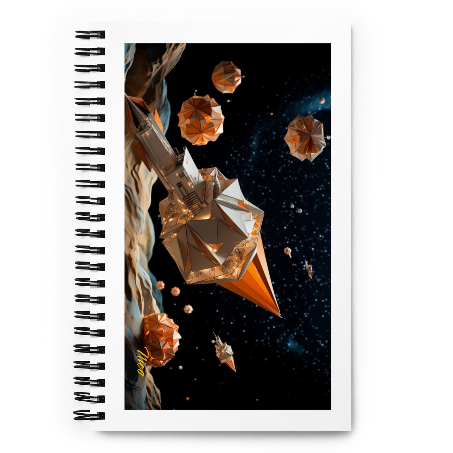 Elons' Dream Series Print #3 - Spiral notebook