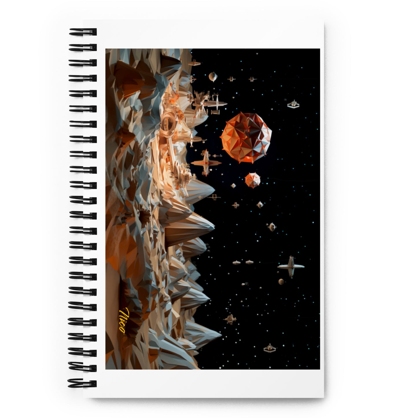 Elons' Dream Series Print #7 - Spiral notebook