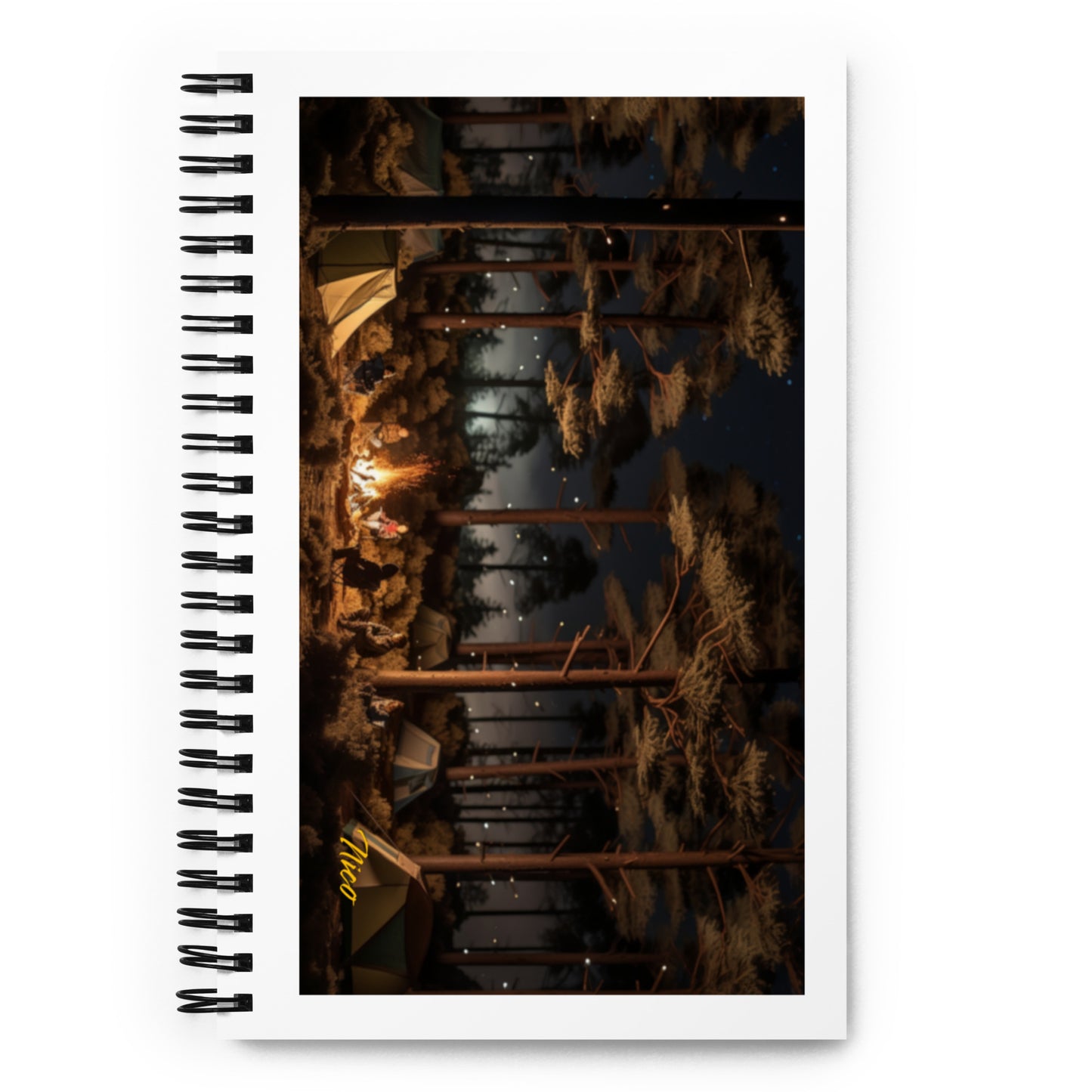 Under The Starry Skies Series Print #9 - Spiral notebook